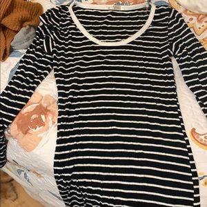 Long sleeve stripe dress